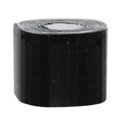 Speilmosaikk av svart glass på rull, selvklebende, 800 stk. 5×5 mm ruter