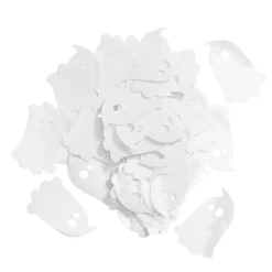 Spøkelser til Halloween, ca. 75 stk. 25×38 mm, konfetti av plast