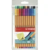 Stabilo Point 88 Sett, 20-pakning finelinere med 0,4 mm spiss