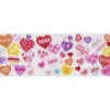 Stickers Hearts, kjærlige klistremerker med massevis av hjerter, 3 ark à 12×13,5 cm