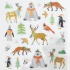 Stickers Jul, klistremerker med søte dyr i vinterlandskap m.m. 13×12 cm ark
