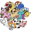 Stickers med søte og sprø dyr som er kawaii! Ca. 50 morsomme klistremerker
