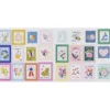Stickers Stamps, klistremerker i form av frimerker, 2 ark à 13,5×12 cm