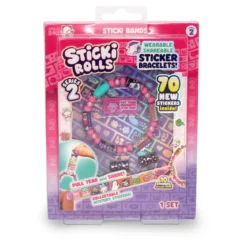 Sticki Rolls Series 2, armbånd med 50+20 stilige små klistremerker