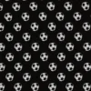 Stoffstykke 50 x 70 cm Footballs D Grey