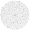Stort rundt lerret med trykt motiv – diamantmønster, diameter 51 cm