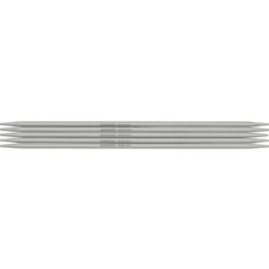 Strømpepinner, 5 stk. Lengde 20 cm Ø4,0 mm – aluminium
