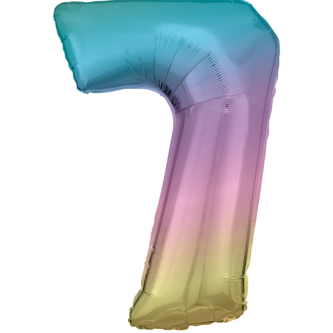 Tallballong 86 cm høy rainbow, tallet 7 – pynt bursdagsselskapet!