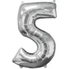 Tallballong 5 Sølv foil