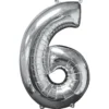 Tallballong 6 Sølv foil