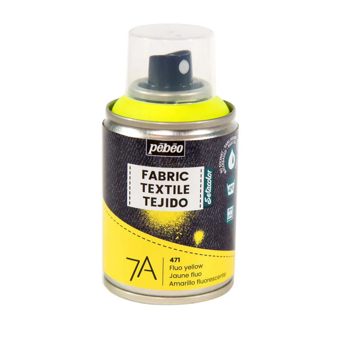 Tekstilspray 7A 100ml Fluo Gul