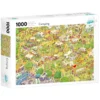Tildas puslespill 1000 Camping, 1000 biter, 70×50 cm