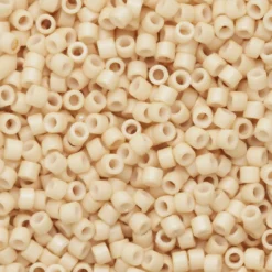 TOHO-perler 11/0 – aprikos frostet, 763 Opaque frosted pastel light apricot