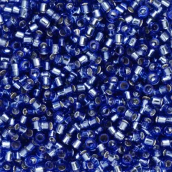 TOHO-perler 11/0 – blå safir, 35 Silver-lined sapphire