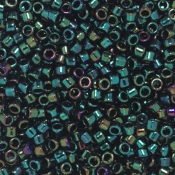TOHO-perler 11/0 – grønn metallic, 84 Metallic iris green & brown