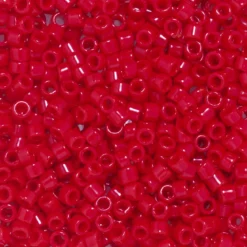 TOHO-perler 11/0 – lyserød blank, 45A Opaque cherry seed