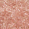 TOHO-perler 11/0 – lyserosa glans, 290 Transparent-lustered rose