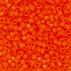 TOHO-perler 11/0 – oransje blank, 50 Opaque sunset orange