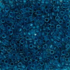 TOHO-perler 11/0 – petrol frostet, 932FM Frosted capri-lined aqua