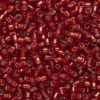 TOHO-perler 11/0 – rød silverline, 25D Transparent silver-lined garnet