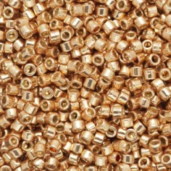 TOHO-perler 11/0 – roségull metallic, PF551 PF galvanized rose gold