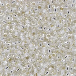 TOHO-perler 11/0 – sølv transparent, 21 Silverlined crystal