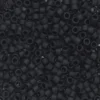 TOHO-perler 11/0 – svart matt, 49F Matte opaque jet black