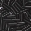 TOHO-perler bugle, avlange glassperler 6 mm, svart