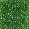 TOHO-perler runde 11/0 – grønn, 108 Transparent lustered peridot