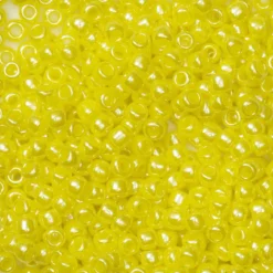 TOHO-perler runde 11/0 – gul, 128 Opaque lustered dandelion