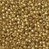 TOHO-perler runde 11/0 – gull, PF557 Permament finish galvanized gold