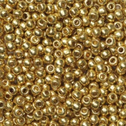 TOHO-perler runde 11/0 – gull, PF557 Permament finish galvanized gold