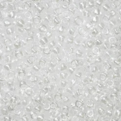 TOHO-perler runde 11/0 – hvit transparent, 101 Transparent lustered crystal
