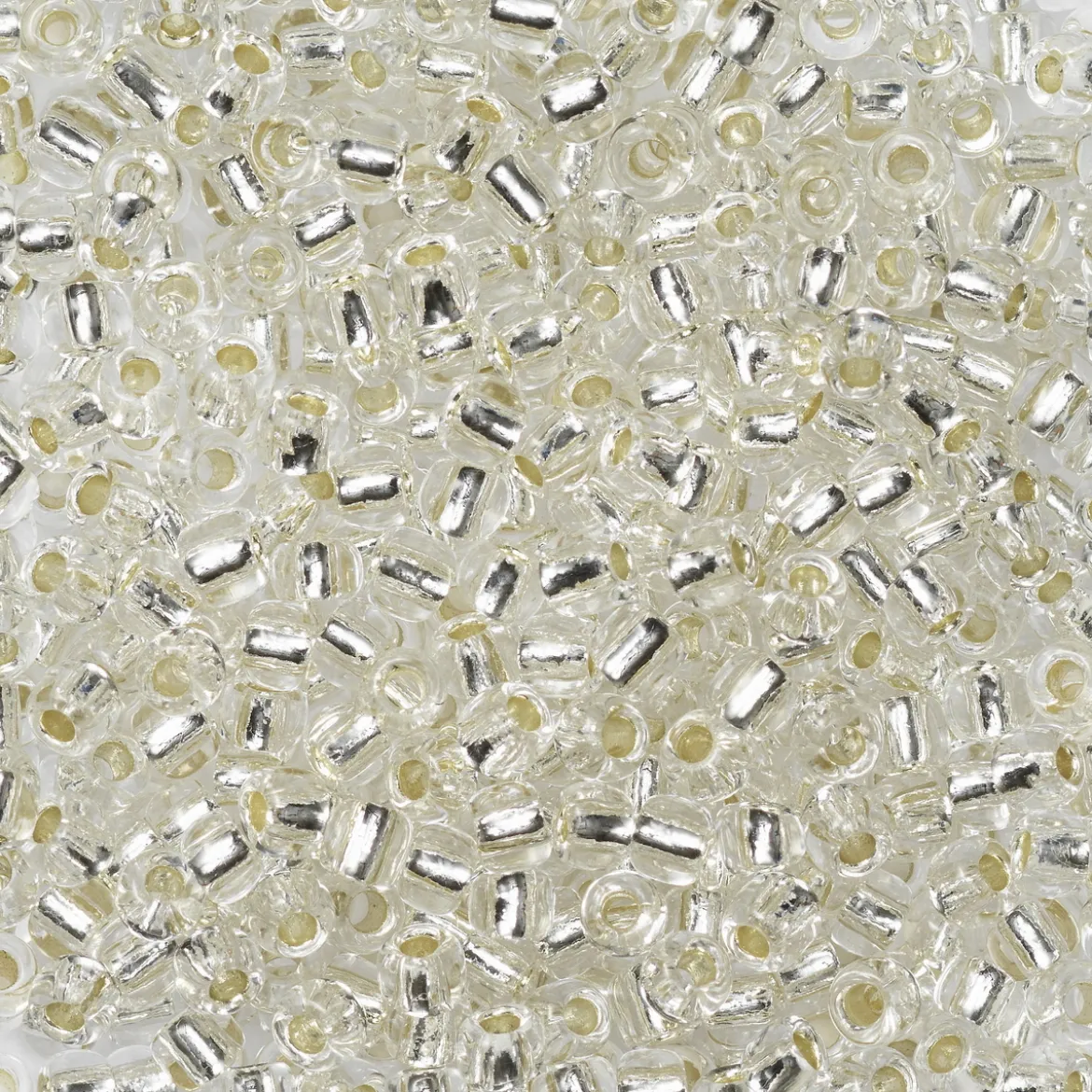 TOHO-perler runde 11/0 – klar sølv, 21 Silver lined crystal
