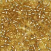TOHO-perler runde 11/0 – klar topas, 22 Silver lined light topaz