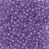 TOHO-perler runde 11/0 – klarlilla, 943 Lilac lined Crystal