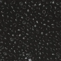 TOHO-perler runde 11/0 – svart, 49 Opaque jet black