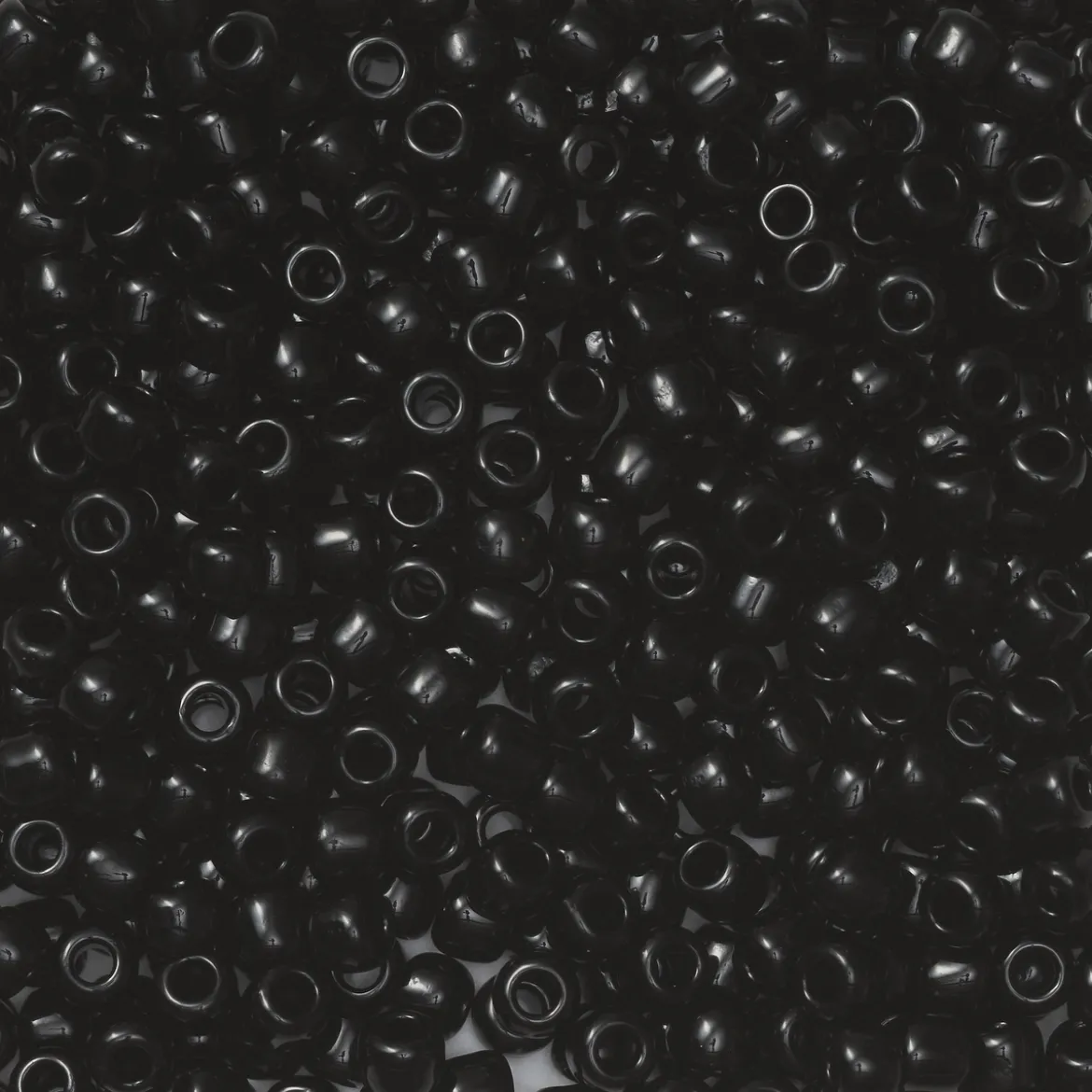 TOHO-perler runde 11/0 – svart, 49 Opaque jet black