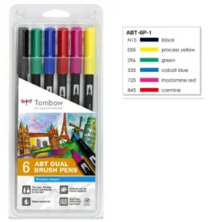 TOM sett Penseltusj basis 6 st