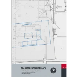 Transparent A4-blokk 70 g/m²