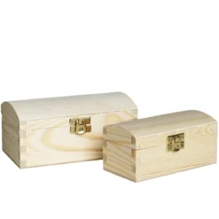 Treskrin med buet lokk 2pk