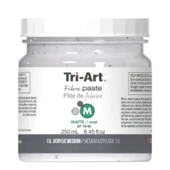 Tri-Art Fibre Medium Paste Matte 250 ml, matt fiberpasta for å bygge tykk tekstur