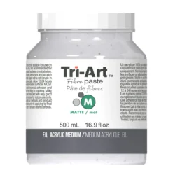 Tri-Art Fibre Medium Paste Matte 500 ml, matt fiberpasta for å bygge tykk tekstur