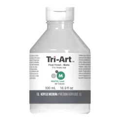 Tri-Art Final Finish Matte 500 ml, beskyttende matt lakk / ferniss for akrylmaling