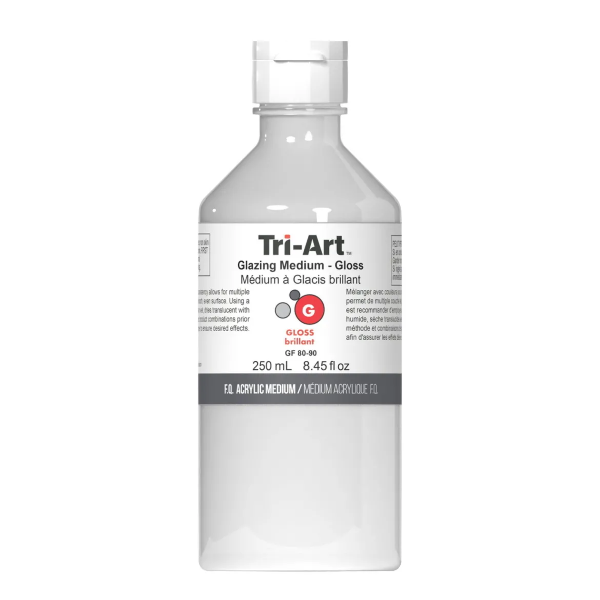Tri-Art Glazing Medium Gloss 250 ml, laserende blankt medium for akrylmaling