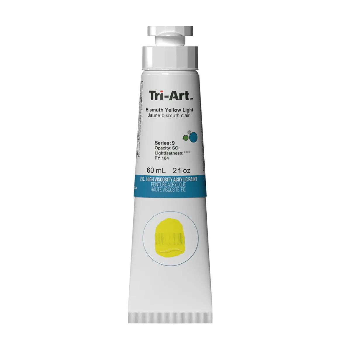 Tri-Art High Viscosity akrylmaling 60 ml Bismouth Yellow Light