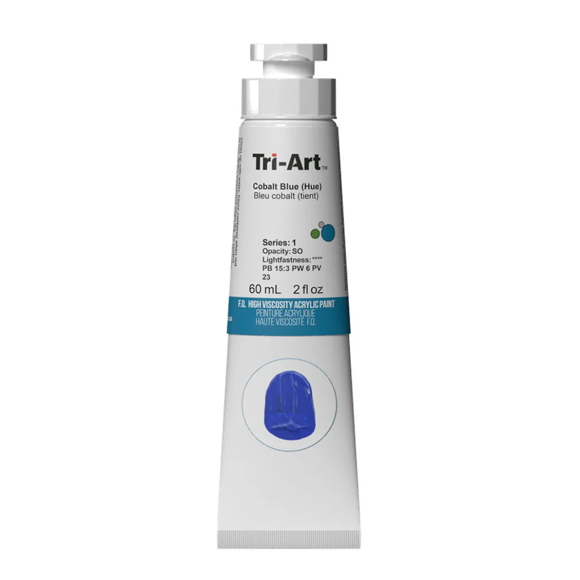 Tri-Art High Viscosity akrylmaling 60 ml Cobalt Blue Hue