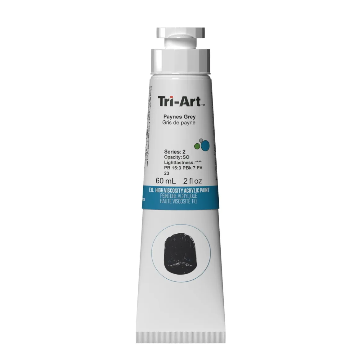 Tri-Art High Viscosity akrylmaling 60 ml Paynes Grey