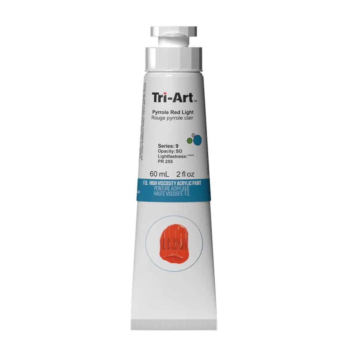 Tri-Art High Viscosity akrylmaling 60 ml Pyrrole Red Medium