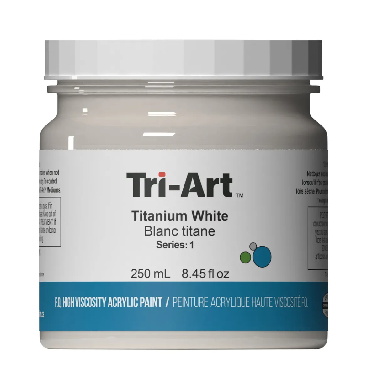 Tri-Art High Viscosity akrylmaling 250 ml Unbleached Titanium